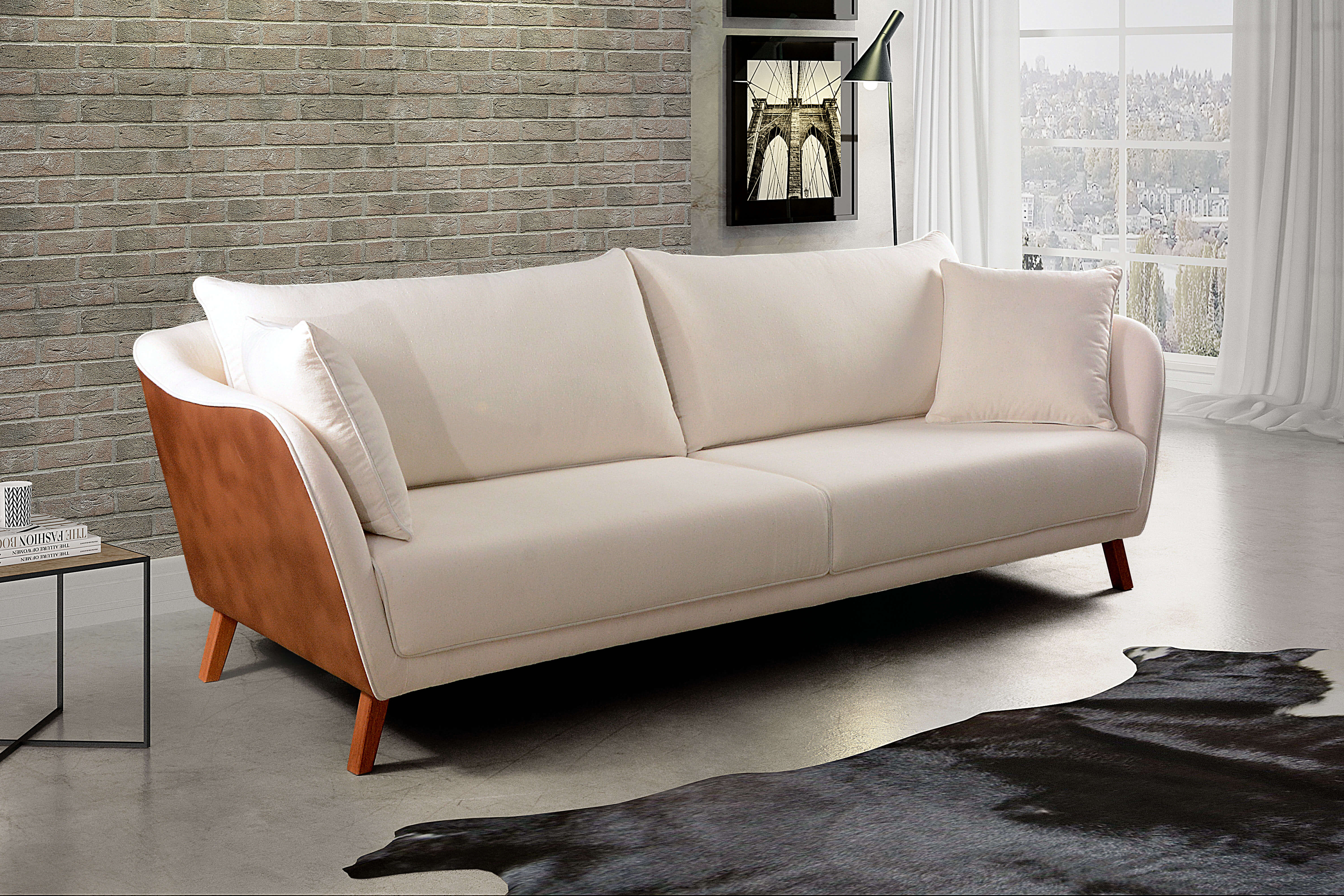 Sofá Doha em ambiente decorado