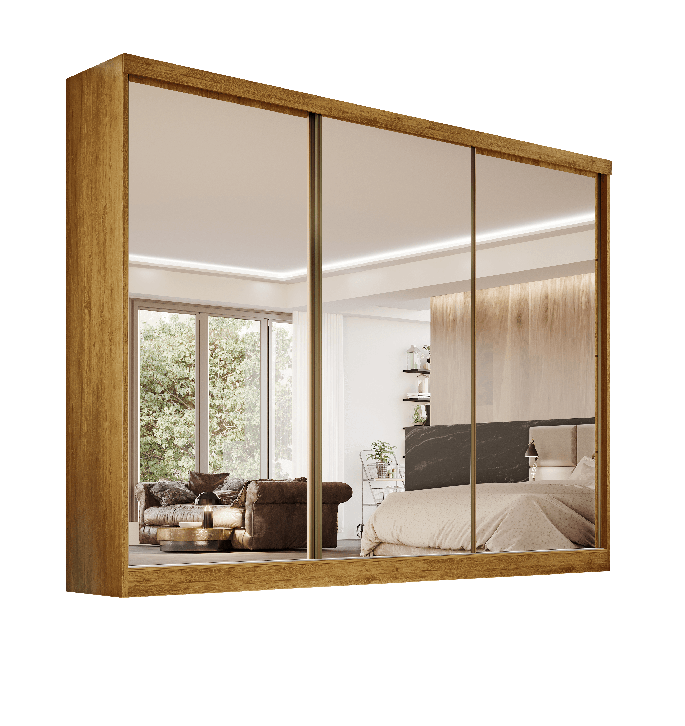 Roupeiro Bérgamo com fundo transparente